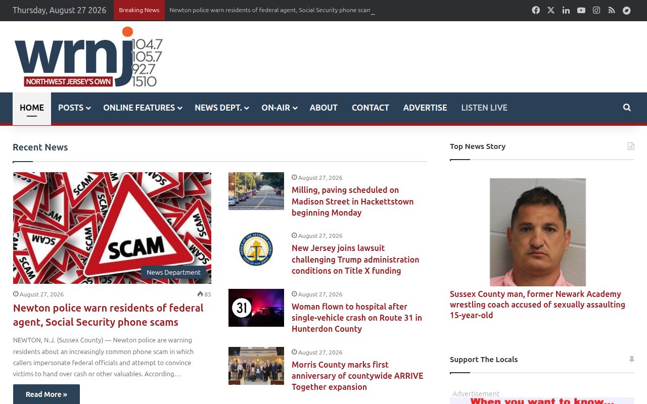 Warren County regional arrest-news record source